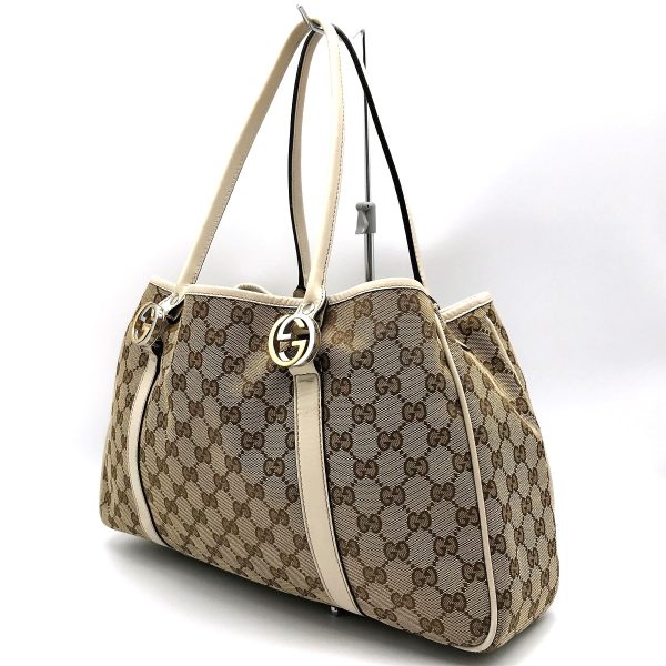 itjpqhgr33ti 4 Gucci GG Twins Tote Bag GG Canvas Beige White