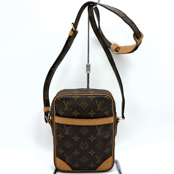 itjw45ocdi6a 1 Louis Vuitton Danube Shoulder Bag Brown Monogram