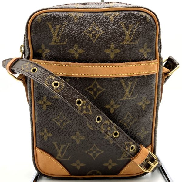 itjw45ocdi6a 3 Louis Vuitton Danube Shoulder Bag Brown Monogram