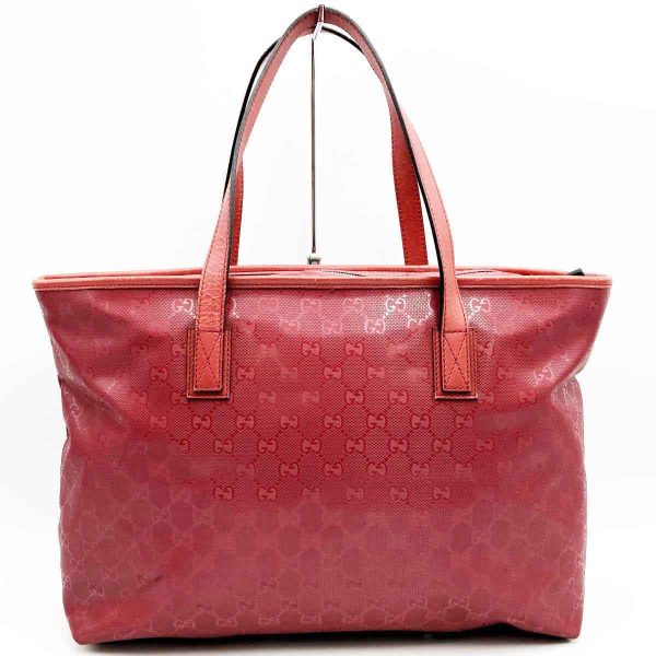 itkkhcfinowd 2 Gucci Implement Tote Bag GG Pattern Red PVC