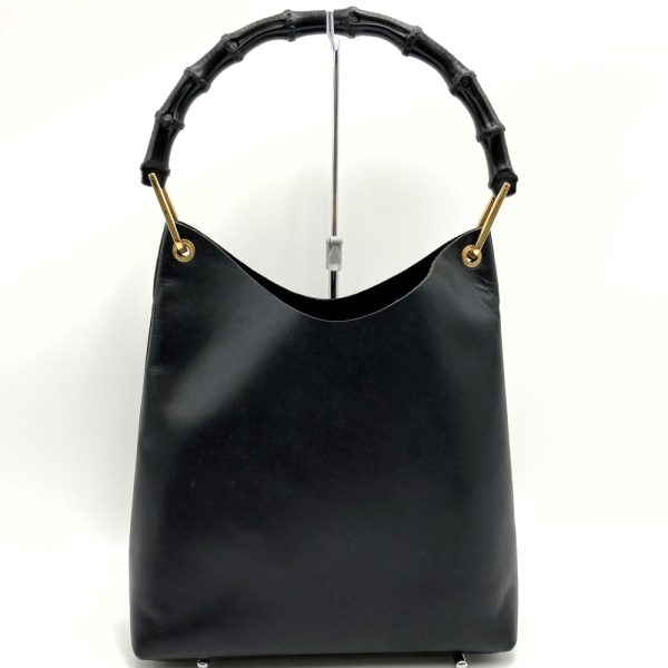 itkxhzz5t7uo 2 Gucci Bamboo Handbag Black