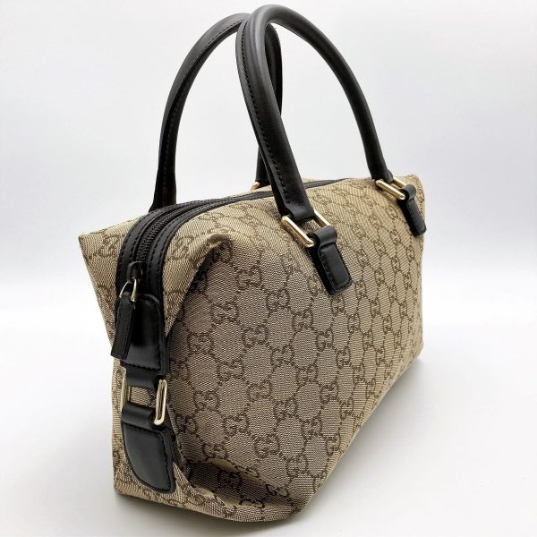 itl7ecqlbeks 3 Gucci Boston Bag GG Canvas Brown