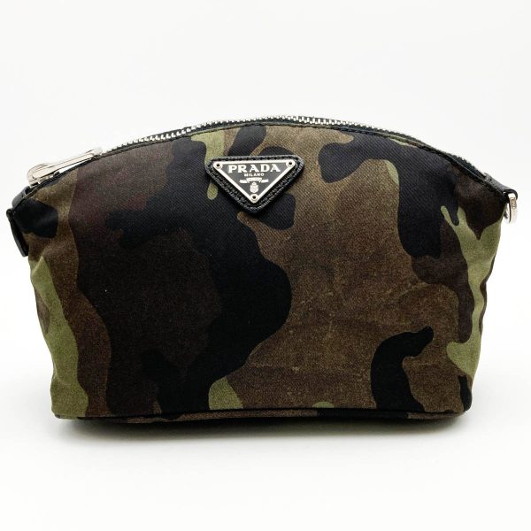 itl8p6rx3cnm 1 Prada Camouflage Nylon Cosmetic Pouch Khaki