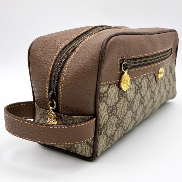 itluh817r06s 3 Gucci Old Gucci Clutch Bag GG Supreme Brown