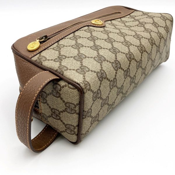 itluh817r06s 6 Gucci Old Gucci Clutch Bag GG Supreme Brown