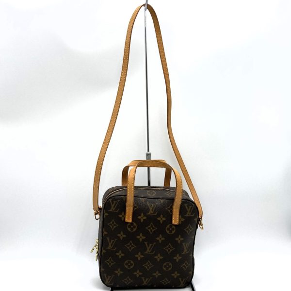 itmo8scxvyt2 1 Louis Vuitton Spontini 2way Shoulder Bag Handbag Monogram Canvas Brown