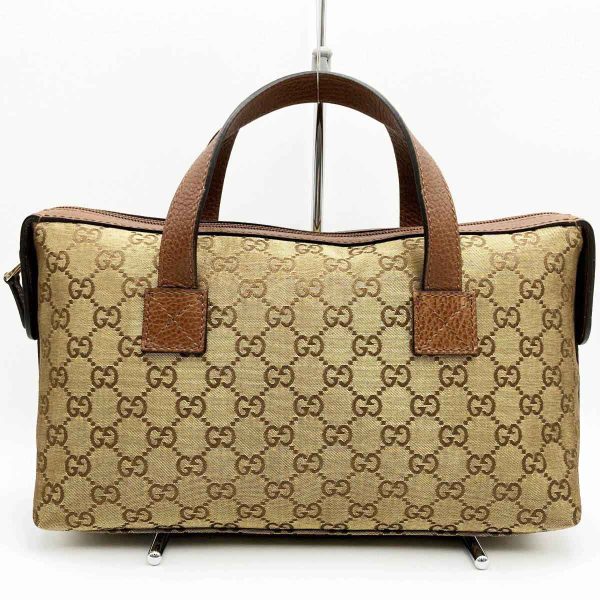 itmuq9aabdvk 1 Gucci GG Pattern Handbag Tote Bag Gold Brown