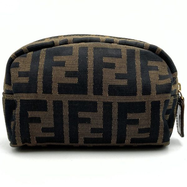 itmwi4ro4sq8 2 Fendi Zucca Pattern Nylon Pouch Brown