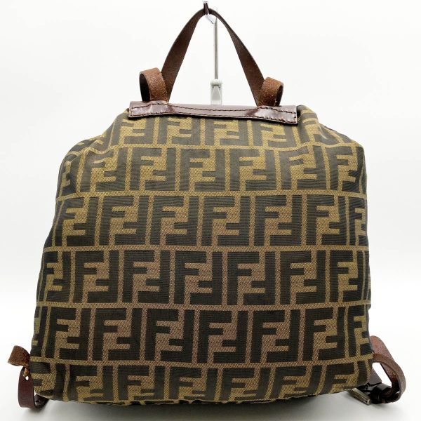 itn9rmsmfscu 2 Fendi Zucca FF Pattern Daypack Brown