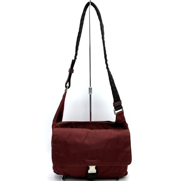 itnjll3rnzdw 1 Prada Nylon One Shoulder Bag Red Bordeaux