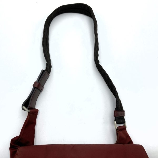 itnjll3rnzdw 6 Prada Nylon One Shoulder Bag Red Bordeaux