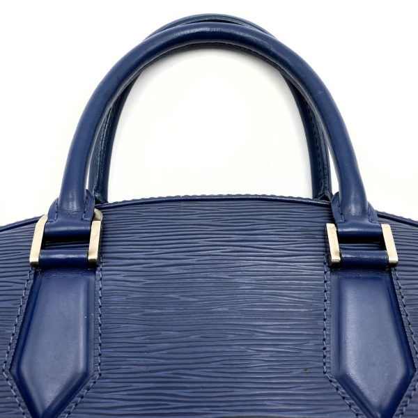 itnv6u9quo7r 5 Louis Vuitton Epi Jasmine Myrtille Handbag Epi Leather Dark Blue