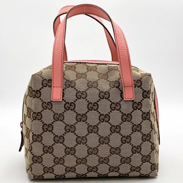 ito6epvs3pvm 1 Gucci Mini Handbag GG Canvas Brown Pink