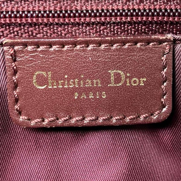 itom7v4y4a8o 7 Christian Dior Shoulder Handbag Tote Trotter Canvas Wine Red