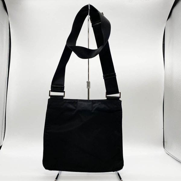 itota7y34pg6 2 Prada Gussetless Nylon Shoulder Bag Black