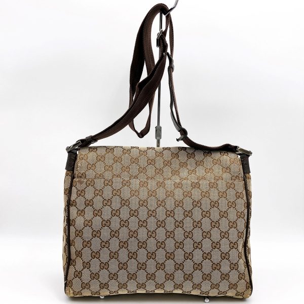 itozqq77weeq 2 Gucci GG Pattern Crossbody Bag Beige Brown