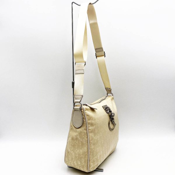 itp1butsbl4l 3 Christian Dior Trotter Shoulder Crossbody Bag Nylon Ivory