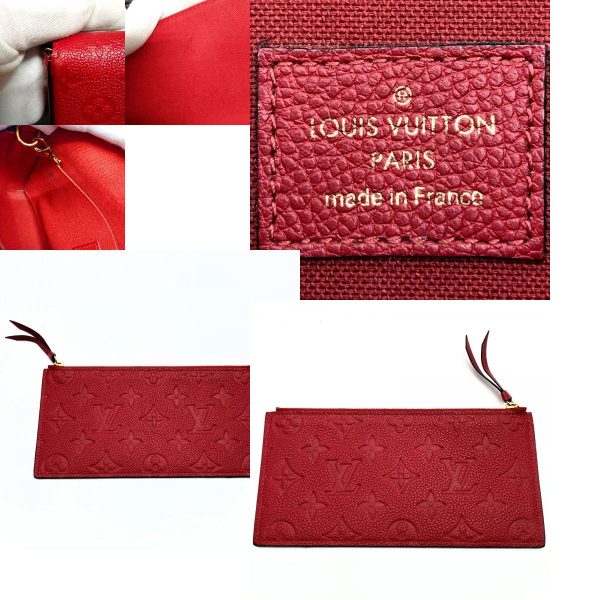 itp5f7ysx7pa 13 c Louis Vuitton Pochette Felicie Chain Shoulder Bag Leather Red