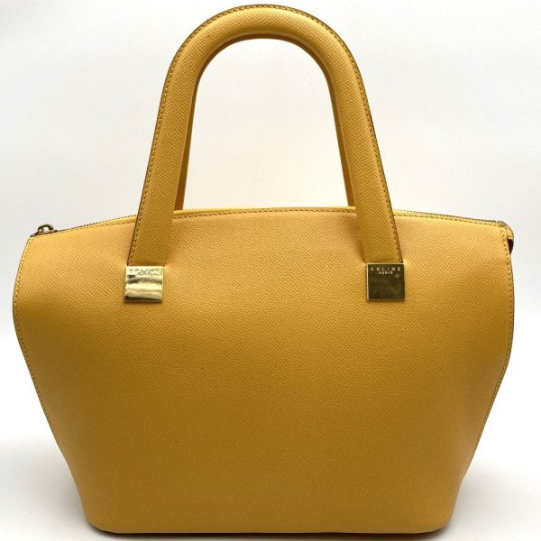 itpie88bex6w 1 Celine 2WAY Shoulder Bag Leather Yellow