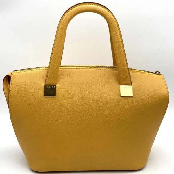 itpie88bex6w 2 Celine 2WAY Shoulder Bag Leather Yellow