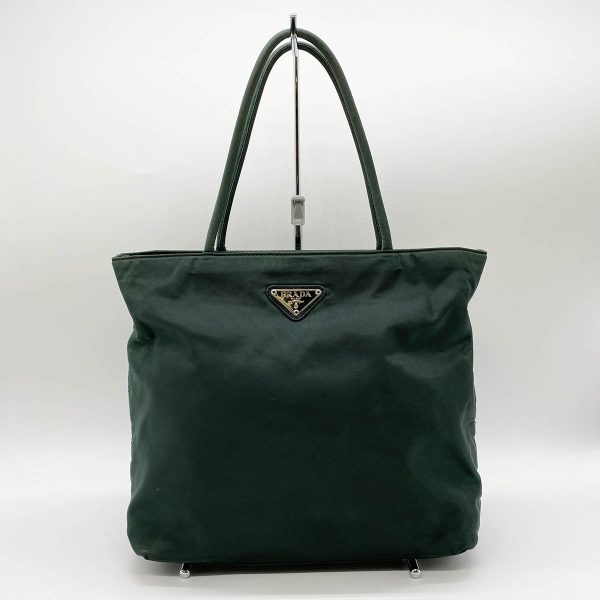 itpqrgofzqgo 1 Prada Nylon Mini Tote Handbag Green