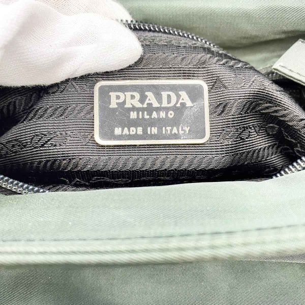 itpqrgofzqgo 5 Prada Nylon Mini Tote Handbag Green