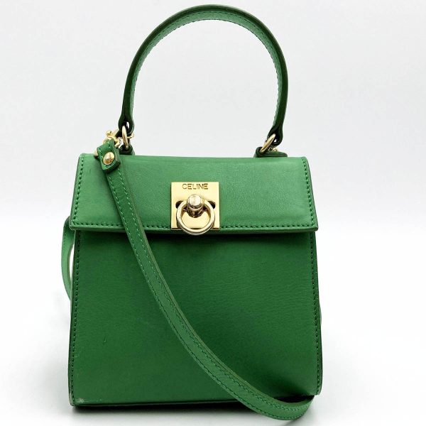 itpzkx895iju 5 Celine Shoulder Bag Mini Crossbody Bag Green Leather