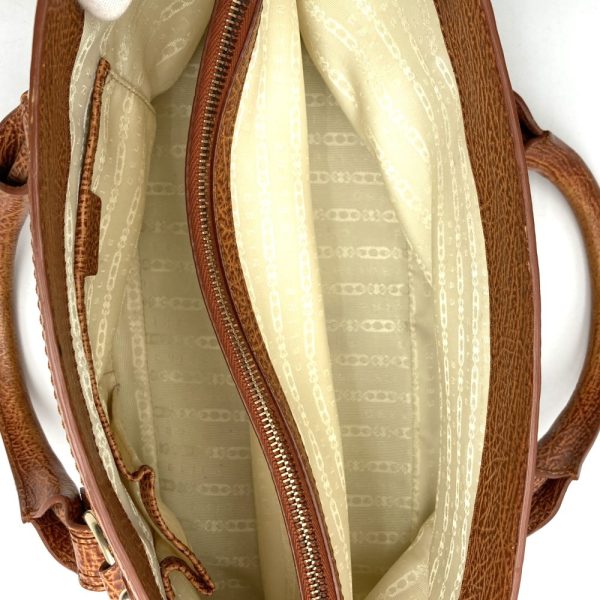 itq315y37zzk 6 Celine Canvas Leather Boogie Bag Beige Camel