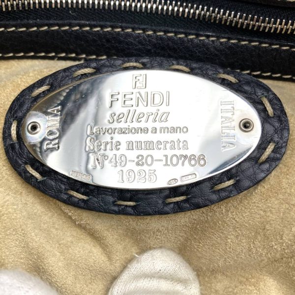 itqquswf54e8 7 Fendi Selleria Leather Hobo Bag Black