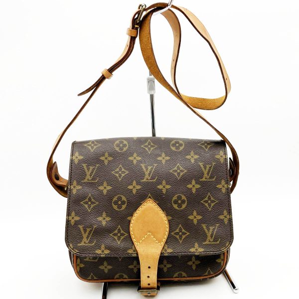 itrqbw5hbpv4 1 Louis Vuitton Cartesier MM Shoulder Bag Crossbody Bag Monogram PVC Brown