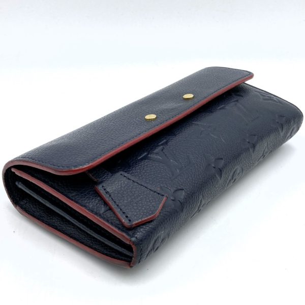 itsgd63h412i 4 Louis Vuitton Portefeuille Pont Neuf Long Wallet Monogram Empreinte Navy