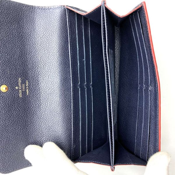 itsgd63h412i 5 Louis Vuitton Portefeuille Pont Neuf Long Wallet Monogram Empreinte Navy