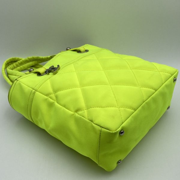 ittd7ibf6t16 4 Chanel Paris Biarritz PM Canvas Tote Neon Yellow