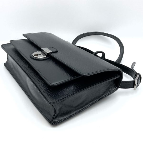 itu66c4tnxwr 4 Gucci Leather Shoulder Bag Black