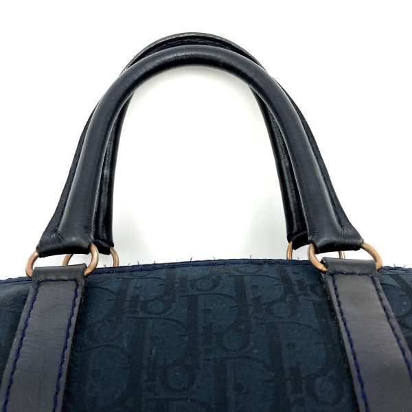 itvd3apned4g 8 Christian Dior Trotter Boston Mini Travel Bag Nylon Navy