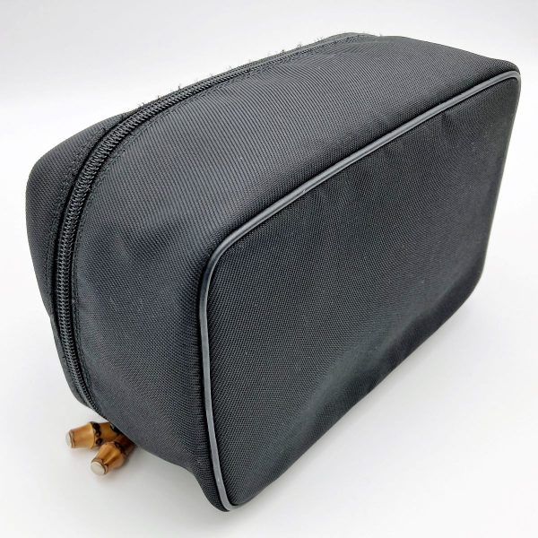 itw0spygleod 6 Gucci Bamboo Vanity Pouch Black