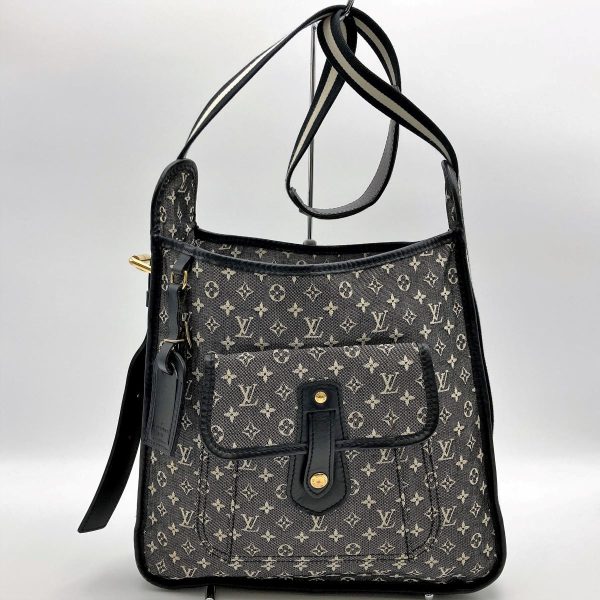 itwogom0gqtq 1 Louis Vuitton Mini Bouzas Monogram Shoulder Bag Black