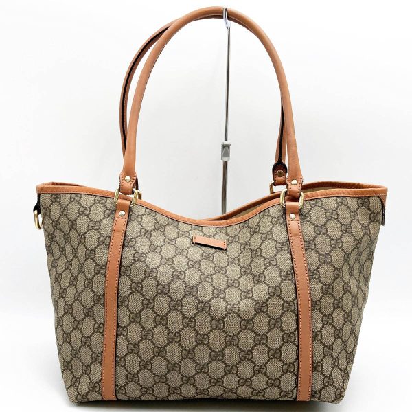 itx6ej2crhic 1 Gucci Tote Bag GG Supreme Brown Orange Beige