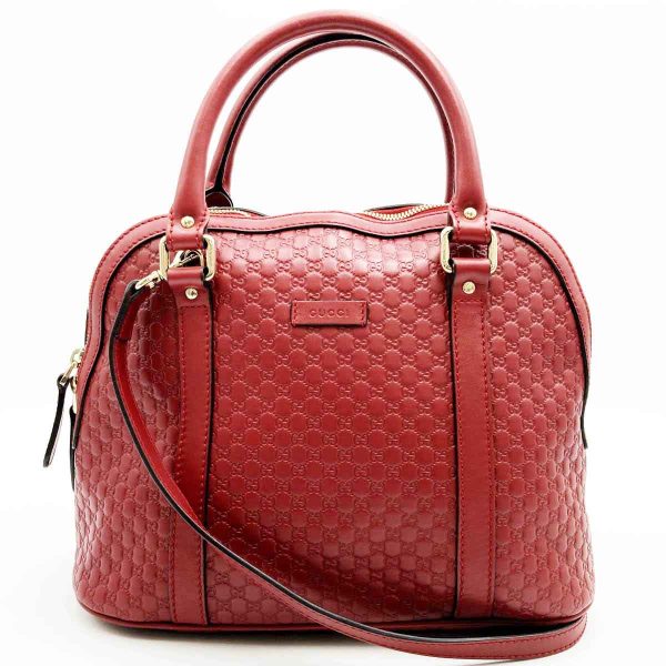 itxxcfiw3dfs 5 Gucci Micro Guccisima 2Way Shoulder Bag Leather Red