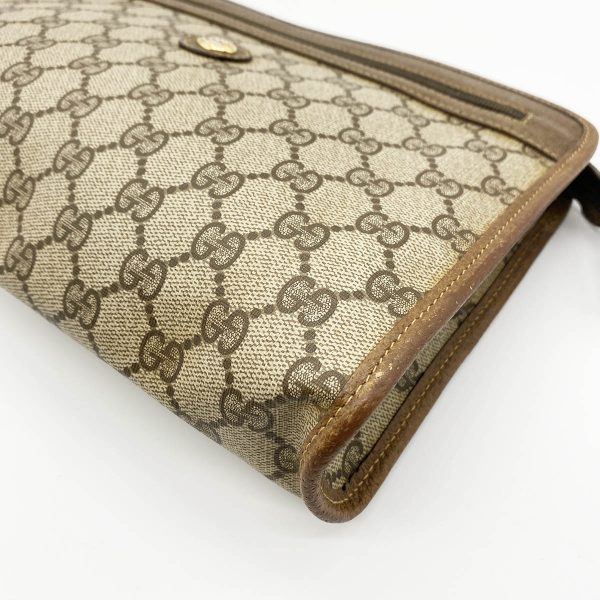 ity0779dc2r4 3 Gucci Old Gucci Clutch Bag GG Supreme Brown