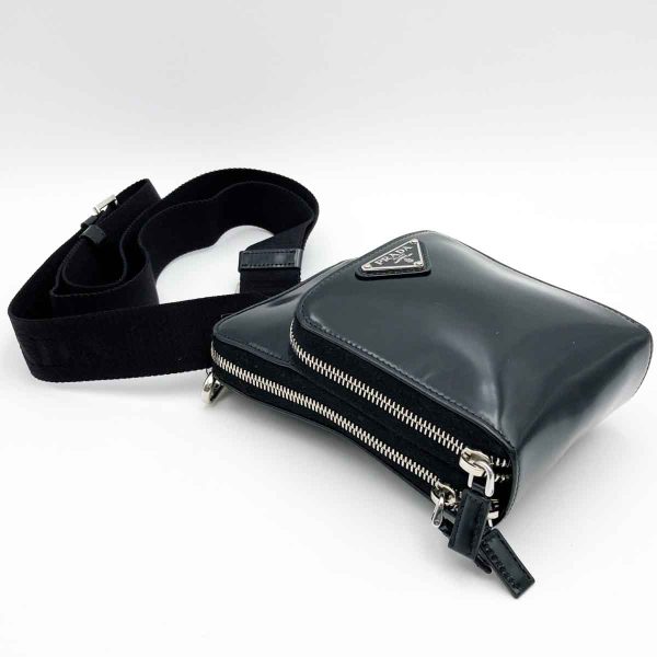 ity9kxip0yk4 6 Prada Leather Crossbody Shoulder Bag Black