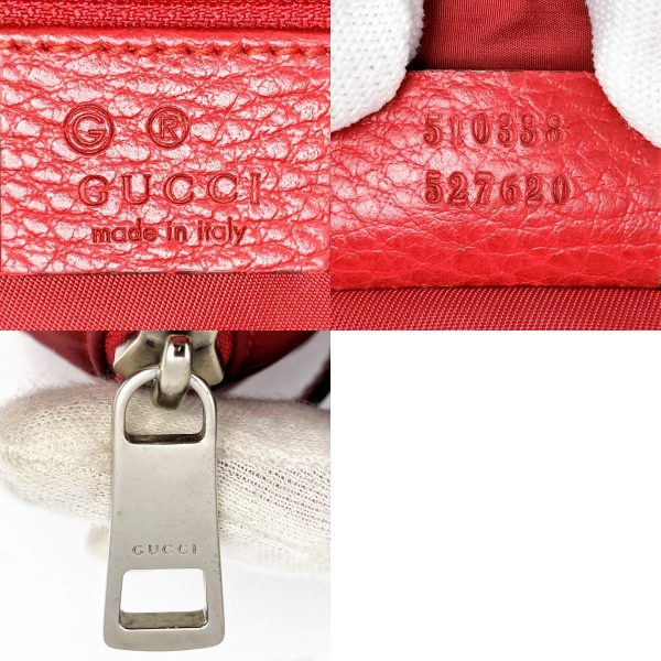 itykhgh3vnzu 10 c Gucci GG Pattern Clutch Bag Red Nylon