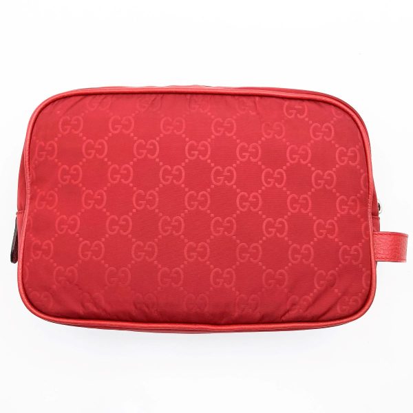 itykhgh3vnzu 2 Gucci GG Pattern Clutch Bag Red Nylon