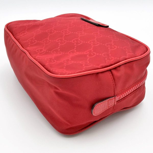 itykhgh3vnzu 7 Gucci GG Pattern Clutch Bag Red Nylon