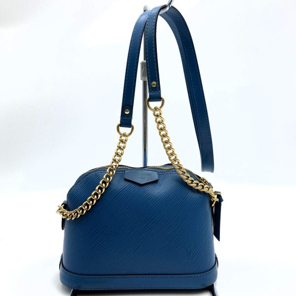 ityy5bi0fbgo 1 Louis Vuitton Alma Mini Shoulder Bag Crossbody Epi Leather Blue