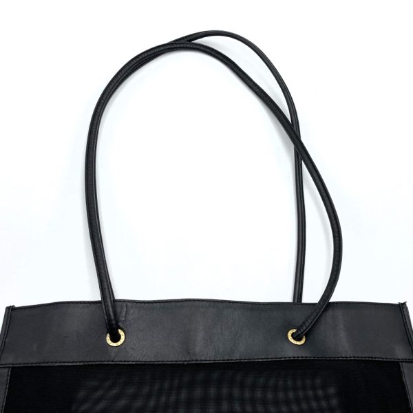 itz8ls4fzbsa 5 Fendi Mesh Nylon Shoulder Bag Black