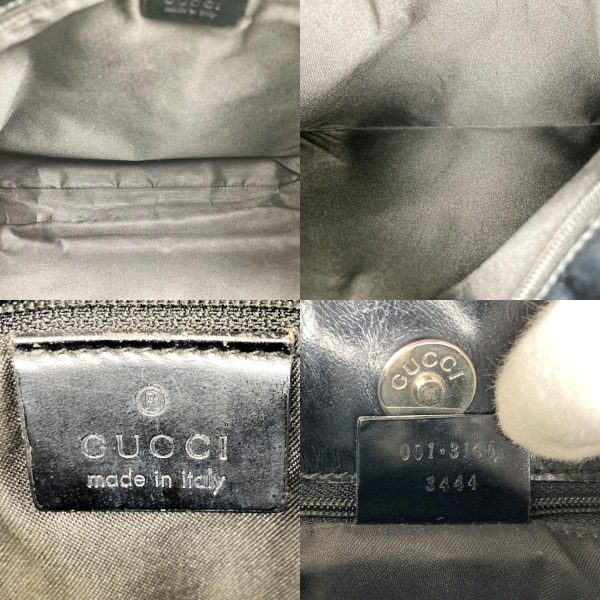 itz9ahcax4lc 9 c Gucci Jumbo GG Shoulder Bag Black Nylon