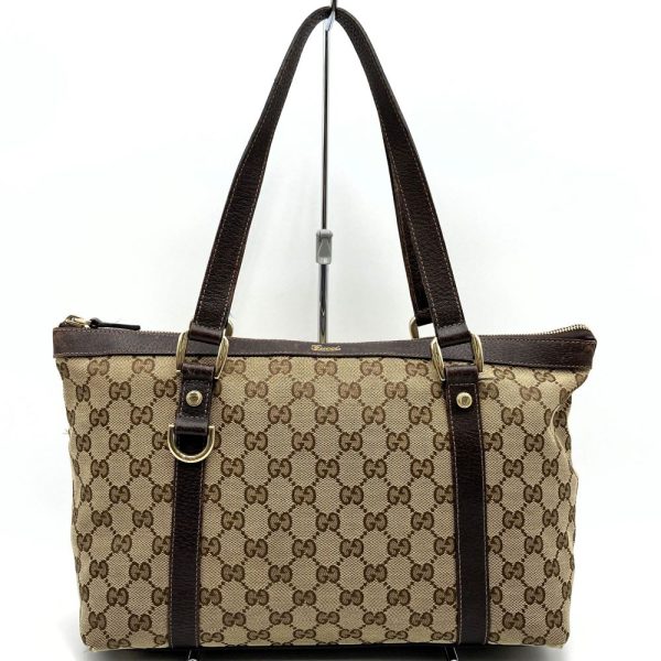 itzcef8fhmgd 1 Gucci GG Canvas Abbey Handbag Beige Brown