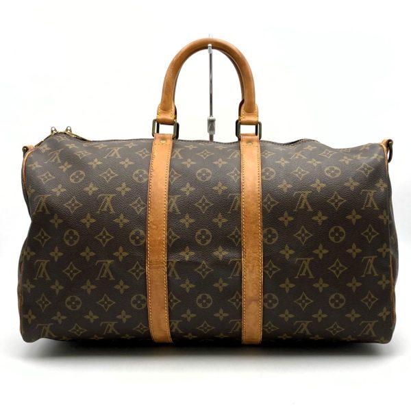 itzrqn0ukkqo 1 Louis Vuitton Keepall 45 Bandouliere Boston Bag Monogram Brown