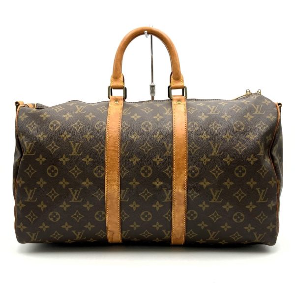 itzrqn0ukkqo 2 Louis Vuitton Keepall 45 Bandouliere Boston Bag Monogram Brown